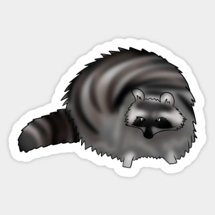 Chonky Raccoon Sticker